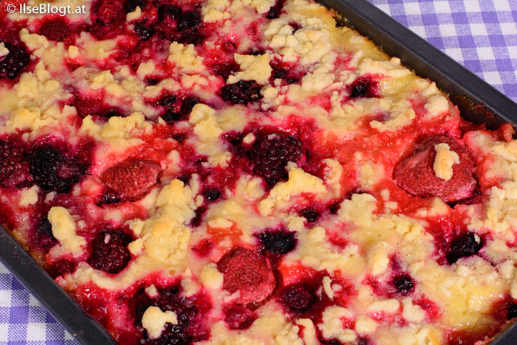 Beeren Sauerrahm Kuchen Rezept- Ilse Blogt